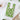 Knitted Fun Tote - Green Flower