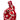 Knitted Fun Tote - Red Flowers